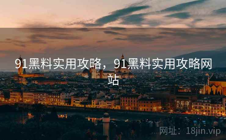 91黑料实用攻略，91黑料实用攻略网站  第1张
