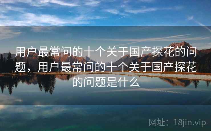 用户最常问的十个关于国产探花的问题，用户最常问的十个关于国产探花的问题是什么  第2张
