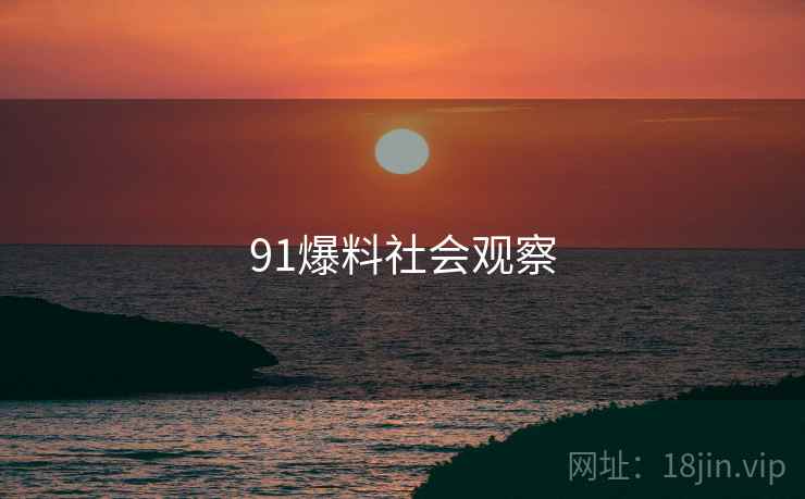 91爆料社会观察  第1张