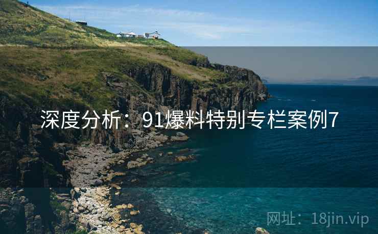 深度分析：91爆料特别专栏案例7  第1张