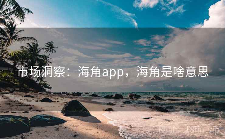 市场洞察：海角app，海角是啥意思  第2张