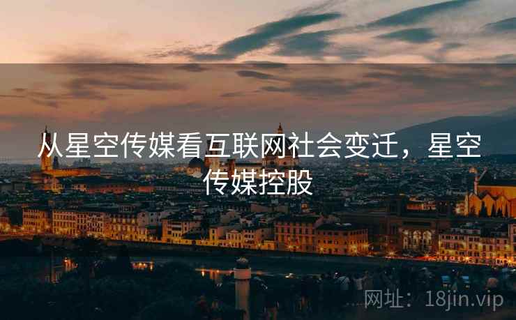 从星空传媒看互联网社会变迁，星空传媒控股  第2张