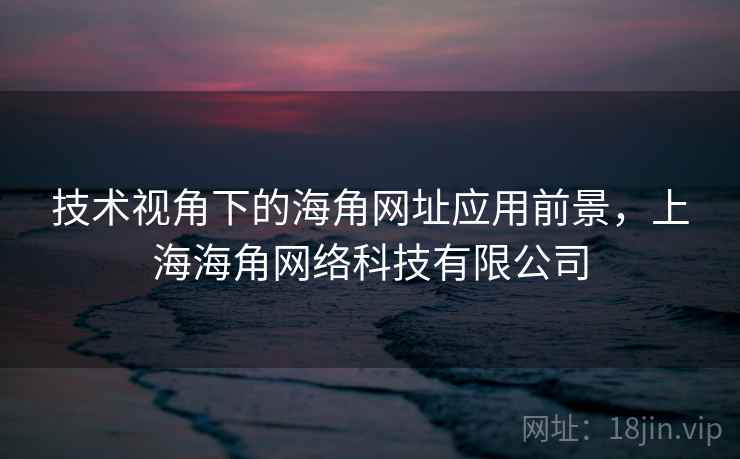 技术视角下的海角网址应用前景，上海海角网络科技有限公司  第2张