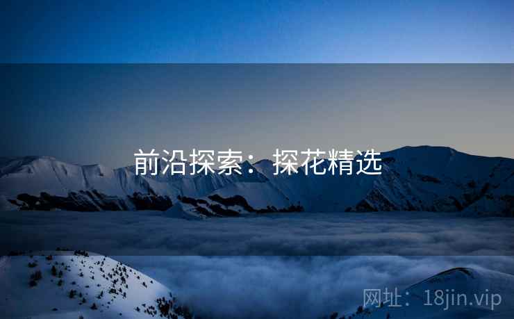 前沿探索：探花精选  第1张